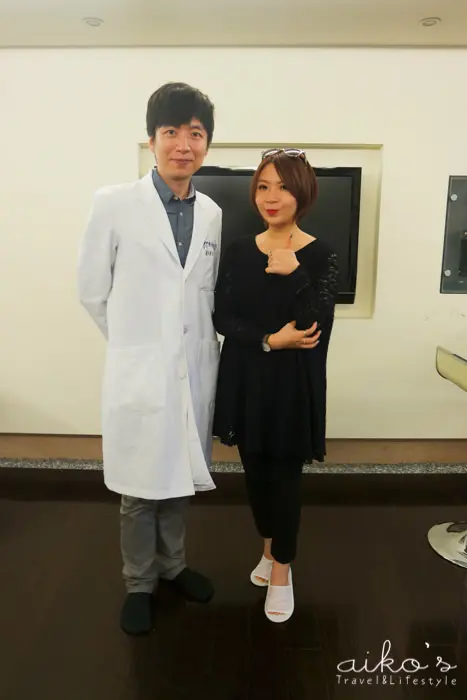 紅寶石雷射術前與蔡之棟醫師合影