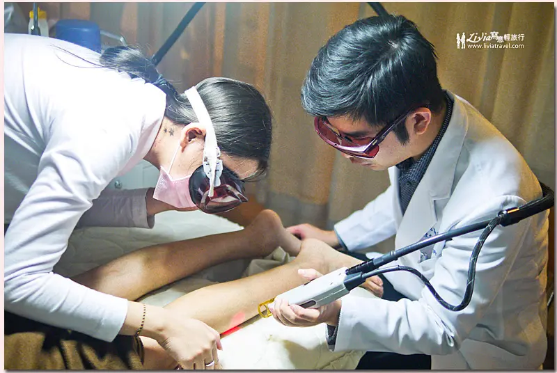 陳志龍醫師小腿雷射除毛治療過程